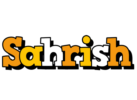 Sahrish cartoon logo