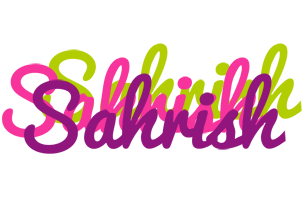 Sahrish flowers logo