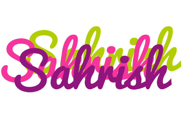Sahrish flowers logo
