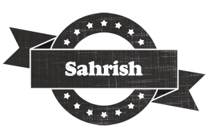 Sahrish grunge logo