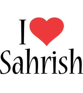 Sahrish i-love logo