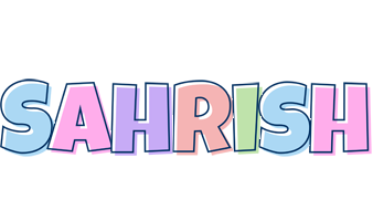 Sahrish pastel logo