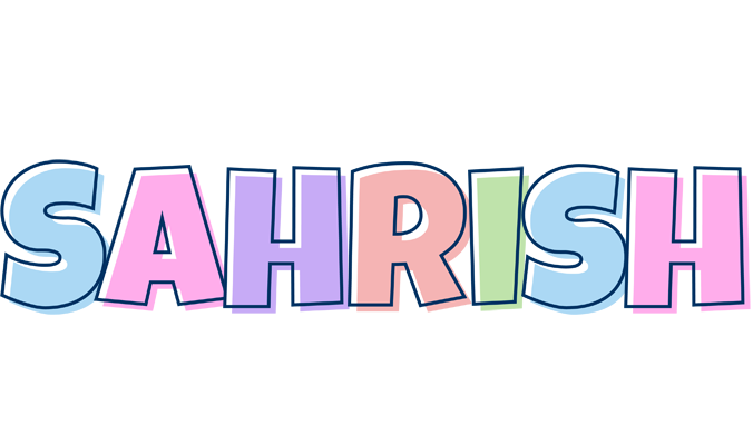 Sahrish pastel logo