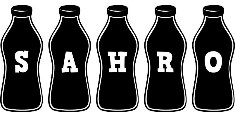Sahro bottle logo