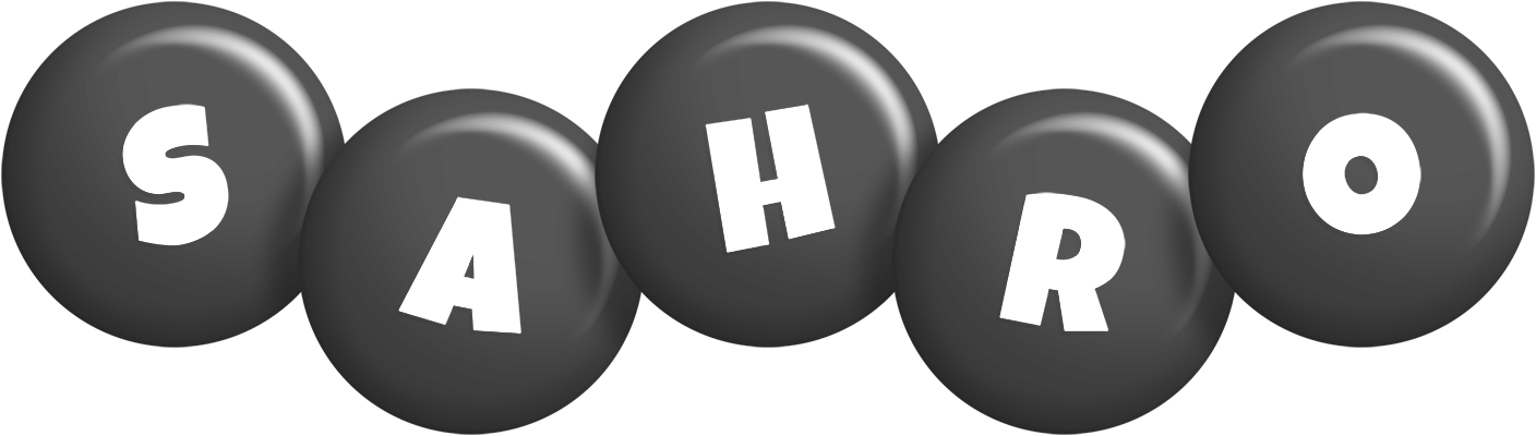 Sahro candy-black logo