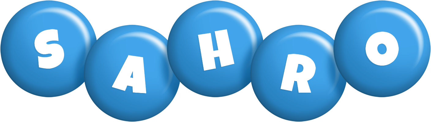 Sahro candy-blue logo