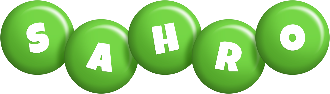 Sahro candy-green logo