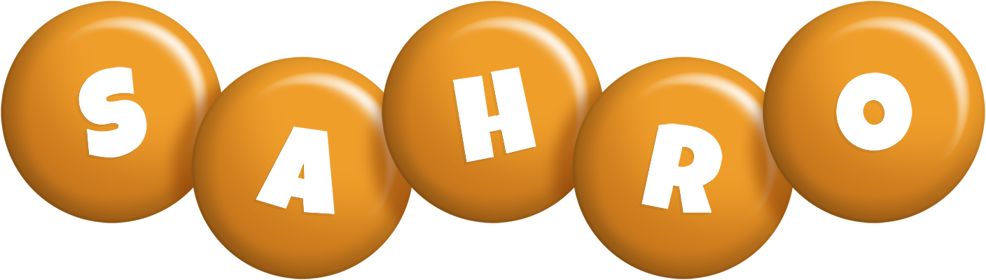 Sahro candy-orange logo