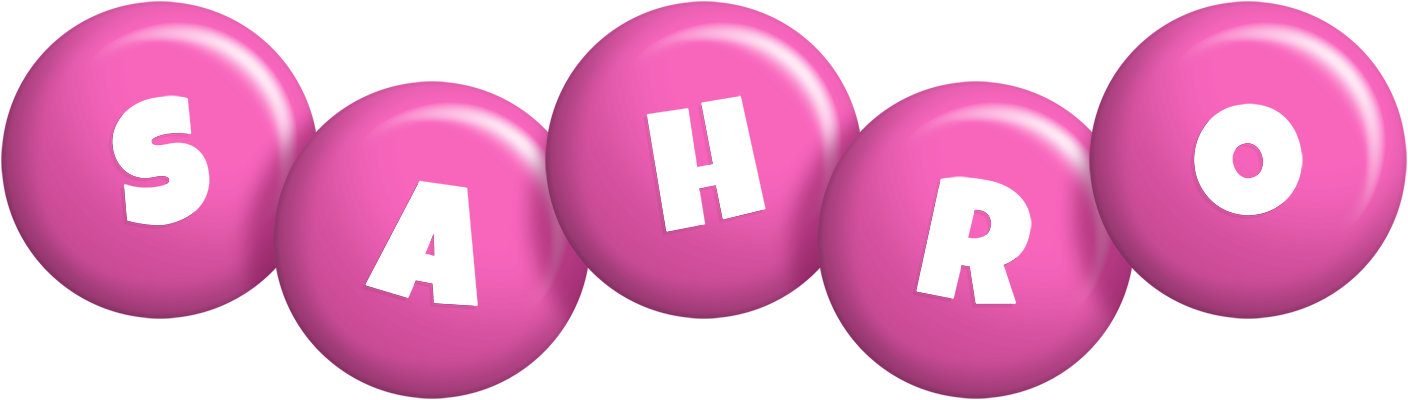 Sahro candy-pink logo