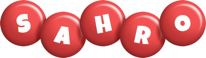 Sahro candy-red logo