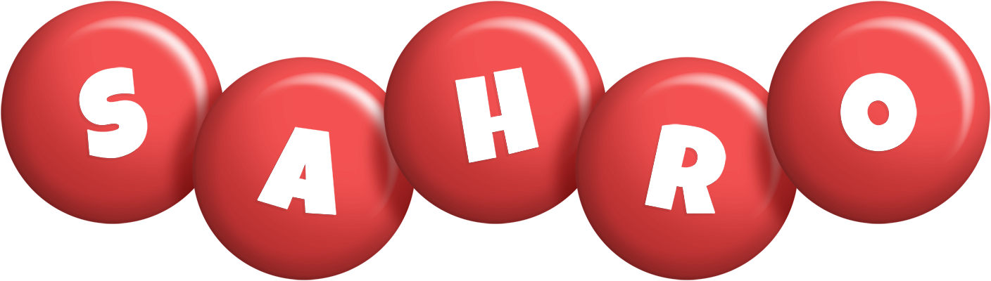 Sahro candy-red logo