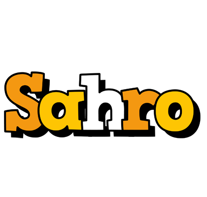 Sahro cartoon logo