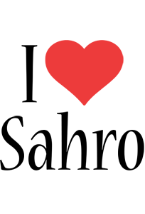 Sahro i-love logo