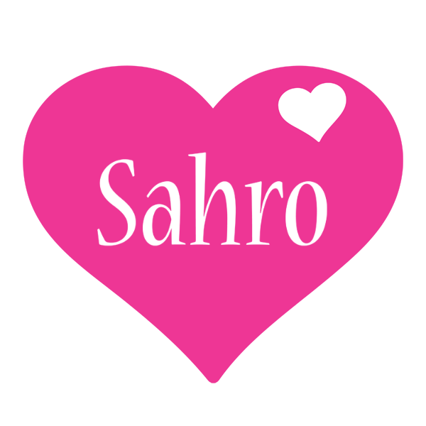 Sahro love-heart logo