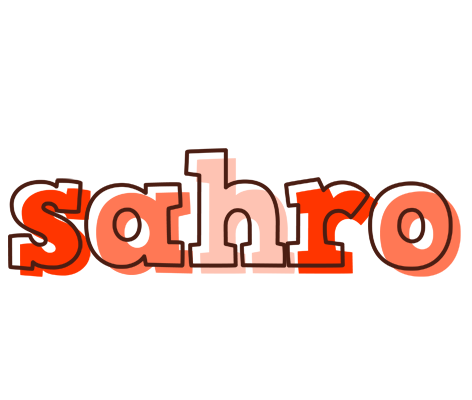 Sahro paint logo