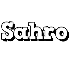 Sahro snowing logo