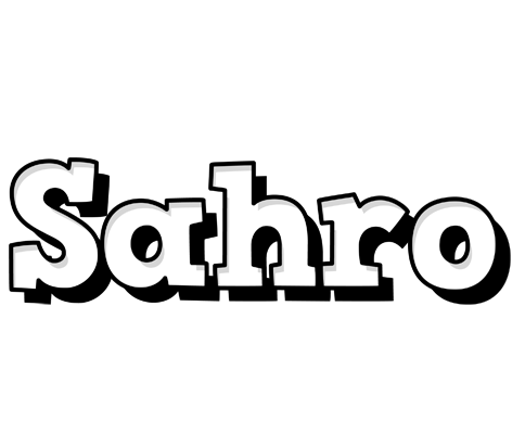 Sahro snowing logo