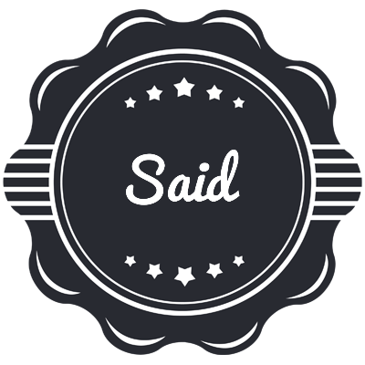 Said badge logo