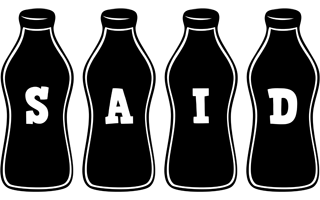 Said bottle logo