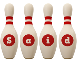 Said bowling-pin logo