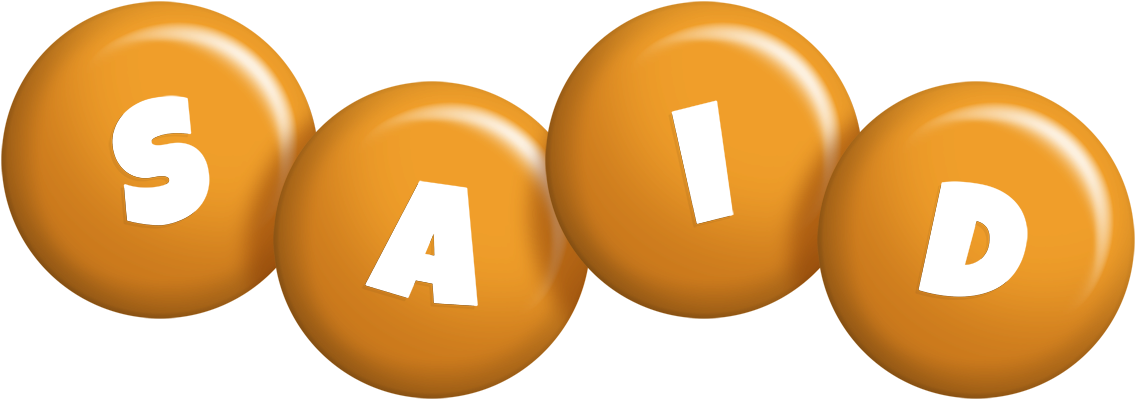 Said candy-orange logo
