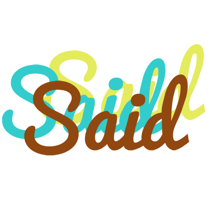 Said cupcake logo