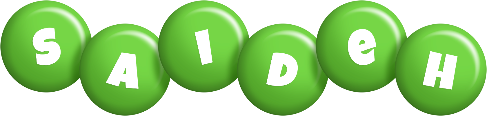 Saideh candy-green logo