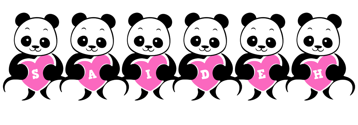 Saideh love-panda logo