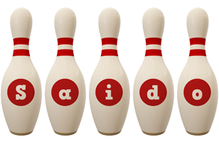 Saido bowling-pin logo