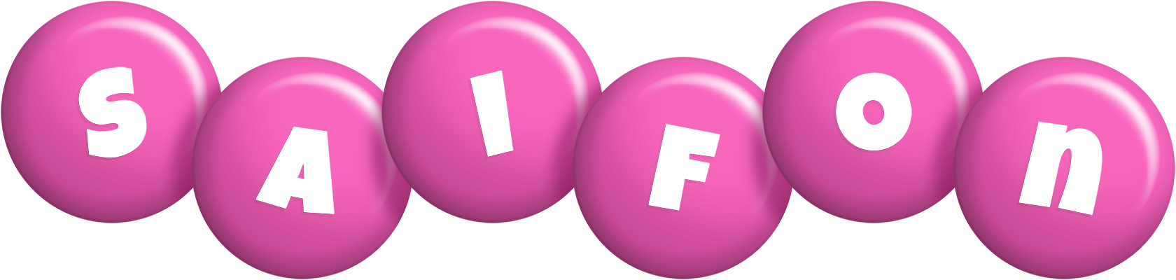 Saifon candy-pink logo