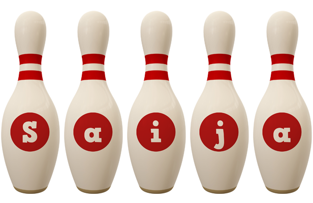 Saija bowling-pin logo