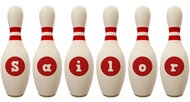 Sailor bowling-pin logo