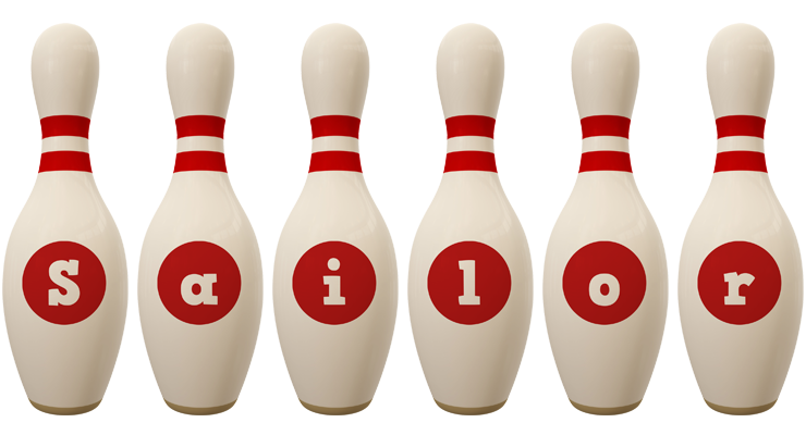 Sailor bowling-pin logo
