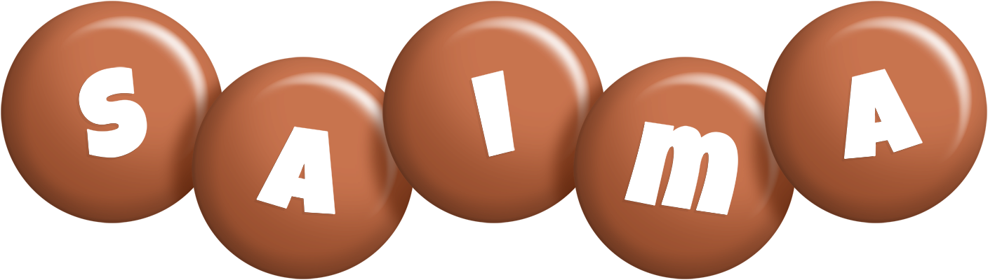 Saima candy-brown logo