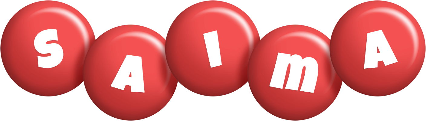 Saima candy-red logo