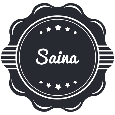 Saina badge logo