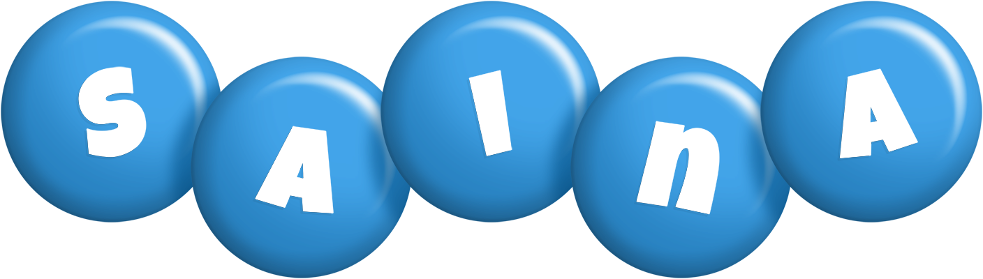 Saina candy-blue logo