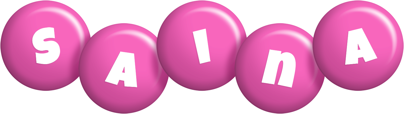 Saina candy-pink logo