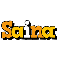 Saina cartoon logo