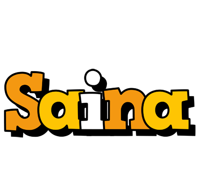 Saina cartoon logo