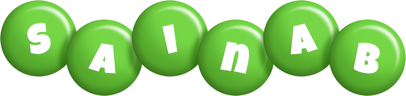 Sainab candy-green logo