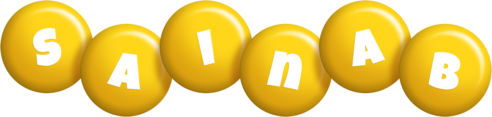 Sainab candy-yellow logo