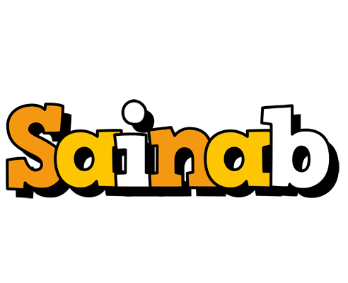 Sainab cartoon logo