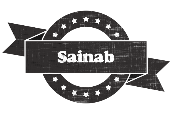 Sainab grunge logo
