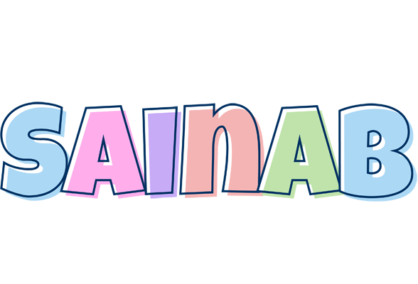 Sainab pastel logo