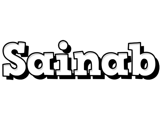 Sainab snowing logo