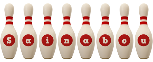 Sainabou bowling-pin logo