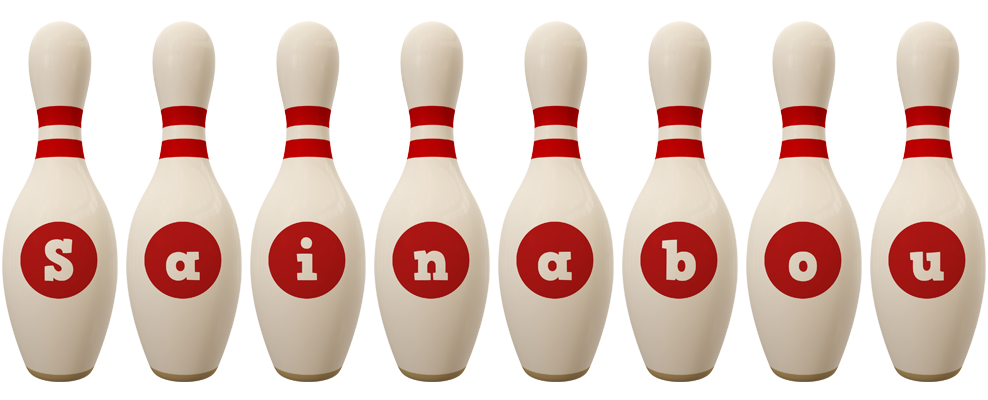 Sainabou bowling-pin logo