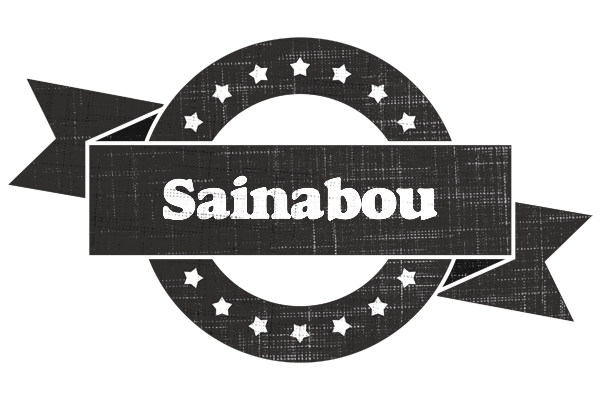 Sainabou grunge logo