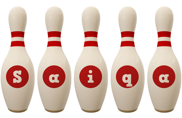 Saiqa bowling-pin logo